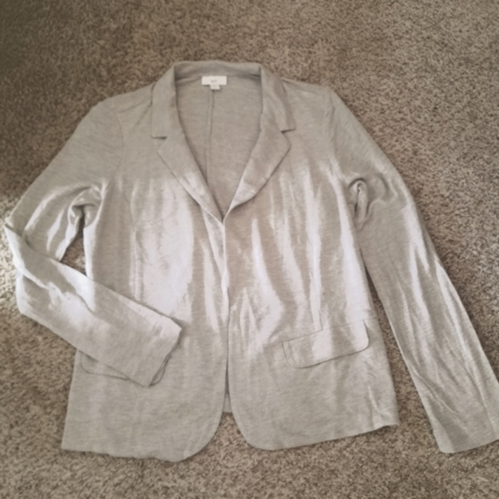 J.Jill light gray jacket womens size small